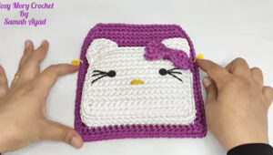hermosa mochila a crochet